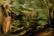 Tintoretto Christ at the Sea of Galilee France oil painting artist
