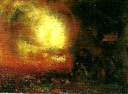J.M.W.Turner the hero of a hundred fights oil
