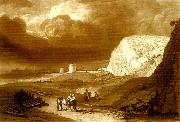 J.M.W.Turner martello towers near bexhill sussex France oil painting artist