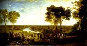 J.M.W.Turner england:richmond hill, on the prince regent's birthday France oil painting artist