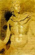 J.M.W.Turner study of the head and torso of the apollo belvedere France oil painting artist