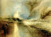 J.M.W.Turner lights to warn steam-boats of shoalwater oil