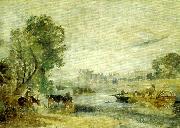 J.M.W.Turner hampton cour from the thames France oil painting artist