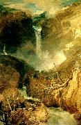J.M.W.Turner fall of the reichenbach in the valley of oberhasli switzertand France oil painting artist