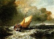 J.M.W.Turner dutch boats in a gale France oil painting artist