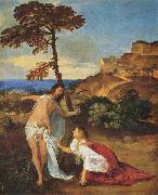 Titian Christus und Maria Magdalena France oil painting artist