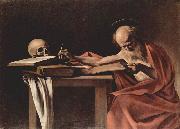 Caravaggio Hl. Hieronymus beim Schreiben France oil painting artist
