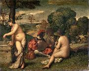 Giorgione Pastoral Concert France oil painting artist