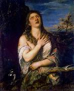 Titian Bubende Hl. Maria Magdalena France oil painting artist