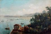 Anonymous View of the port of Bahia oil painting