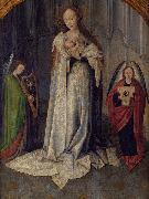 Anonymous Virgin and Child with Musician Angels oil