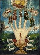 Anonymous The All-Powerful Hand), or The Five Persons oil painting