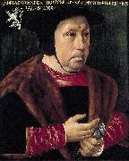 Anonymous Portret van Adriaen van den Broucke, genaamd Musch, Heer van Wildert oil painting