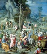 BACCHIACCA The Gathering of Manna oil painting