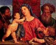 Titian Kirschen-Madonna France oil painting artist