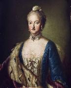 Anonymous Portrait of Maria Kunigunde von Sachsen oil