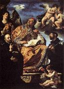 GUERCINO St Gregory the Great with Sts Ignatius and Francis Xavier France oil painting artist