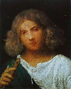 Giorgione Shepherd with a Flute France oil painting artist