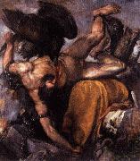 Titian Punishment of Tythus painting