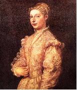Titian Portrait of Titians daughter Lavinia France oil painting artist