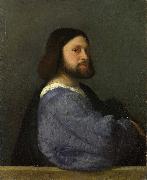 Titian A Man with a Quilted Sleeve France oil painting artist