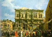 Canaletto Venice: The Feast Day of St. Roch France oil painting reproduction