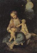 Correggio Madonna and Child oil