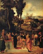 Giorgione Moses' Trial by Fire France oil painting artist