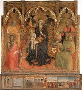 SASSETTA Madonna and Child Enthroned with Four Angels and SS.John the Baptist,Peter,Francis,and Paul France oil painting artist