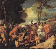 Titian Bacchanal France oil painting reproduction