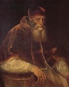 Titian Pope Paul III France oil painting artist