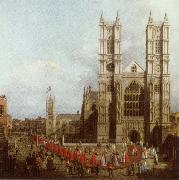 Canaletto Wastminster Abbey with the Procession of the Knights of the Order of Bath France oil painting artist