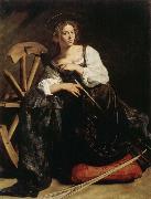 Caravaggio Saint Catherine France oil painting artist