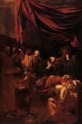 Caravaggio La Mort de la Vierge oil