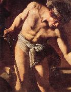 Caravaggio Details of Martyrdom of St.Matthew oil