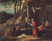 Correggio Modonna and Child with Saint Elizabeth and the Young Saint John oil