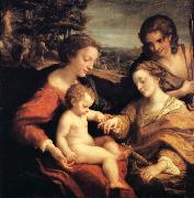 Correggio Wedding of Saint Catherine oil painting