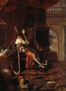 Testelin,Henri Louis XIV,protecteur de I'Academie Royale France oil painting artist