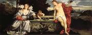 Titian Sacred and Profane Love oil painting picture wholesale