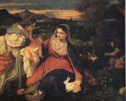 Titian The Virgin with the Rabit (mk05) oil painting picture wholesale
