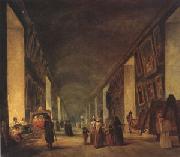 louvre The Grande Galerie at the Louvre between (mk05) oil painting picture wholesale