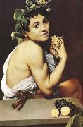 Caravaggio The young Bacchus (mk08) oil painting on canvas