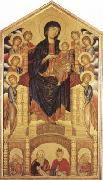 Cimabue Madonna and Child Enthroned with Angels and Prophets (mk08) France oil painting artist