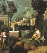 Giorgione La Tempesta (mk08) France oil painting artist
