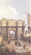 Canaletto Rome The Arch of Constantine (mk25) France oil painting artist