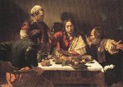 Caravaggio Supper at Emmans (mk33) France oil painting artist
