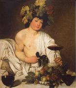 Caravaggio Bacchus France oil painting artist