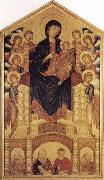 Cimabue Madonna and Child Enthroned with Angels and Prophets oil