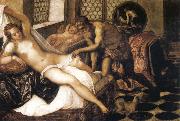 Tintoretto Vulcan Suuprises Venus and Mars France oil painting artist