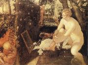 Tintoretto Susanna at he Bath France oil painting artist